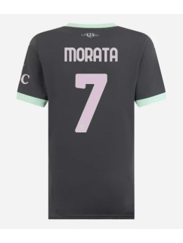 Billige AC Milan Alvaro Morata #7 Tredjedrakt Dame 2024-25 Kortermet